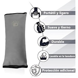 Ajustador Cinturón de Seguridad, 4Pcs Almohadilla Protectora Protectoras para Correa de Hombro de Cinturón de Seguridad de AutomóVil, para Adultos, Jóvenes, Niños