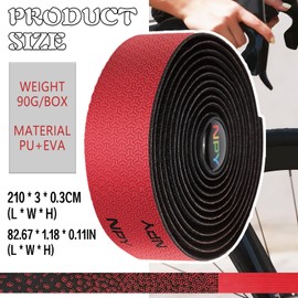 2pcs Bike Handlebar Tapes, Road Bicycle Bar Tape, Absorbent Bicycle Handle Bar Tape, Enhance Your Bicycle Handlebar Grip with These Bar Tape, Wrap Your Bike for an Awesome Comfortable Rid(White)