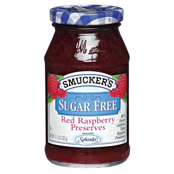 b'b'Smucker's Sugar Free Red Raspberry Preserves (Pack of 4)''