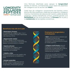 Eternal Nutrition Longevity Collagen Peptides Nad 150 Caps                                                                                            