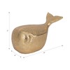 Sagebrook Home 8" Gold Polyresin Whale Figurine