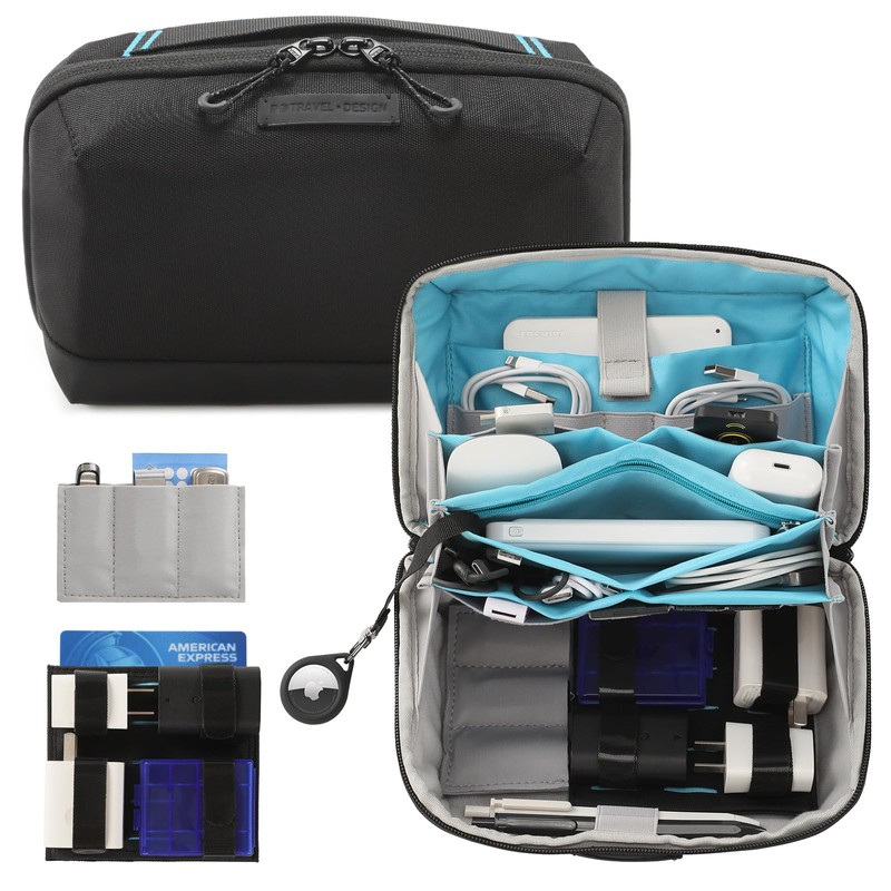 Electronics Travel Organizer Storage Bag, Travel Accessory Handle Bag, Gadgets