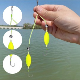 WZNTPJS 3Pcs Double Hook Fishing Rig Saltwater Bait Cage Weed Rigs Reverse Bottom for Heavy Duty with Hooks Bottom Fishing Rigs