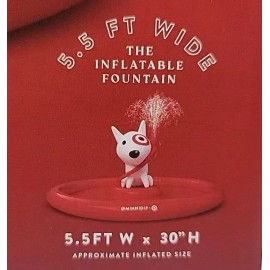 Minnidip Splash Pool 5.5' MINNIDIP Target Inflatable Fountain Sprinkler Outdoor Water Toy