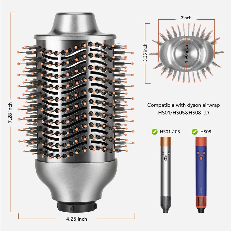 Large Volumizing Brush Attachment for Dyson Airwrap HS01 HS05 HS08