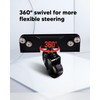 Front Wheels Compatible for Milwaukee Packout Tool Box, Durable Rubber