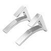 CRL Chrome - Aluminum Glass Shelf Bracket for 3/8 to
