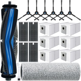 Bluearks Bluearks 19 St1ck Zubeh?rset f1r Ecovacs Deebot X8 Pro Omni/X8 Omni Saugroboter, 1 Hauptb1rste, 4 Filter, 4 Wischpad, 6 Seitenb1rsten, 6 Staubbeutel,X8 Pro Omni Ersatzteile