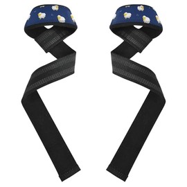 Lambs - Correas de elevación de color azul oscuro de 26 pulgadas, antideslizantes, para entrenamiento, gimnasio, levantamiento de potencia, culturismo