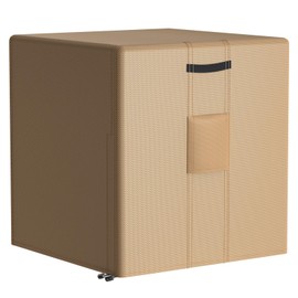 BROSYDA Central Large Air Conditioner Cover for Outside Units, Waterproof & Windproof Outdoor AC Units Cover Brown (36"x36"x39" Inch)