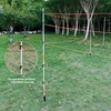 60'' Fiberglass Electric Fence Posts with Double Spikes for Animals,