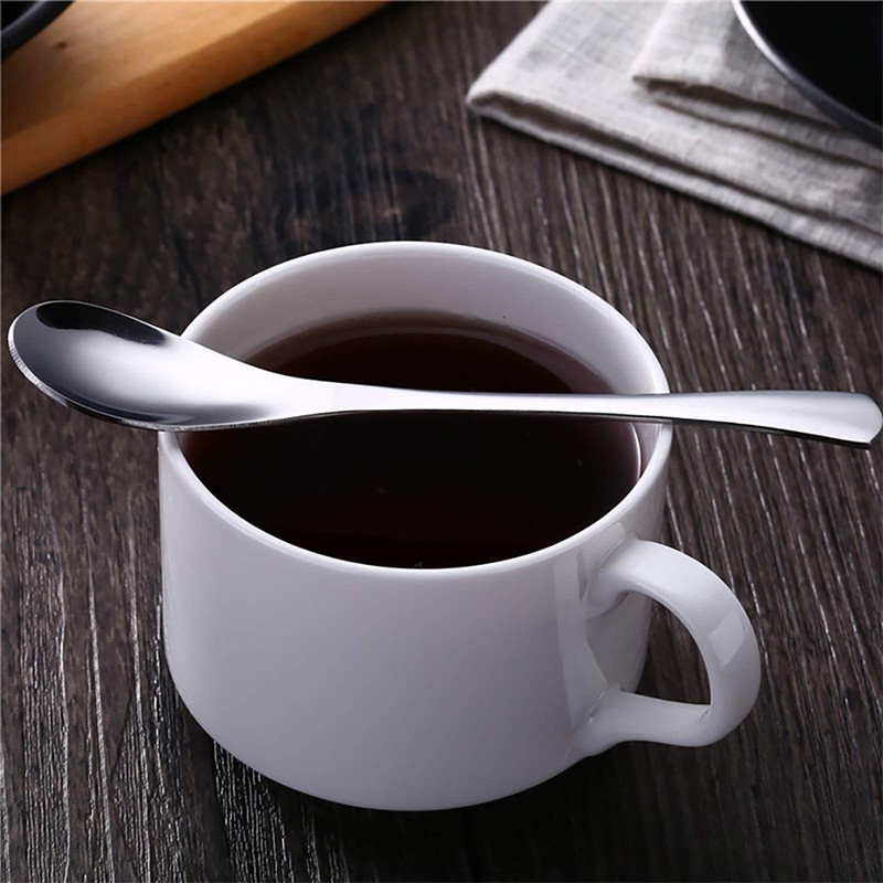 VANRA Teaspoon Set 4 PCS 4.9in Stainless Steel Coffee Spoon