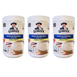 Quaker Avena Instantanea Instant Oats Vanilla, (3 Pack, Total of 34.8 oz)