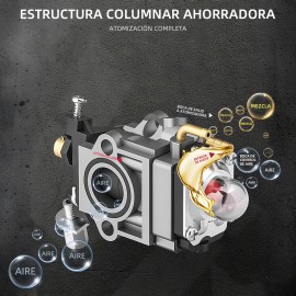 Carburador Para Desbrozadora Osaka Hyundai Husky 52cc 49cc 43cc Podadora De Pasto Jardineria Herramientas Repuestos