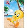 Ata-Boy Looney Tunes Tweety on The Beach 2.5" x 3.5"