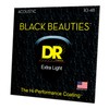 DR Strings Cuerdas de guitarra acústica, Black Beauties - Recubierto