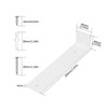 Pack of 4 Shelf Brackets, White, 200 mm Shelf Wall