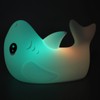 Night Light Silicone Cute Shark USB Rechargeable LED Colorful Night