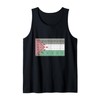 Palestine Flag Tatreez Cross Stitch Pattern Traditional Tank Top