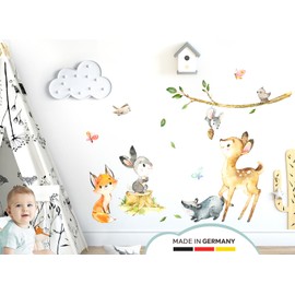 Little Deco DL552-1 Wall Sticker Forest Animals Children's Room Wall Decoration