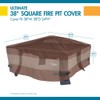 Duck Covers Ultimate Waterproof 40 Inch Square Fire Pit Cover,