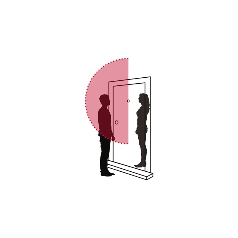 Hermex MIRI-6, Mirilla seguridad acabado negro