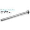 BESTILL 20 Inch Brushed Nickel Ceiling Mount Shower Arm and