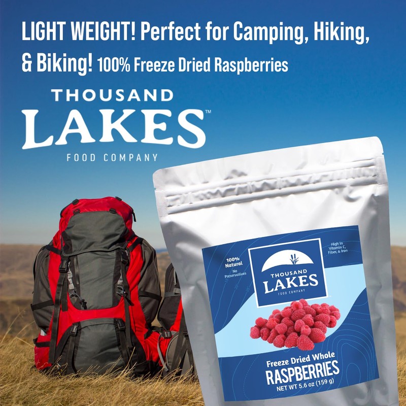 Thousand Lakes Freeze Dried Fruit - Raspberries - Bulk 5.6