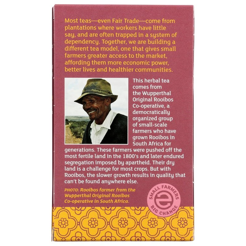 Equal Exchange Organic Rooibos, Herbal Tea, Caffeine Free, 20 Tea