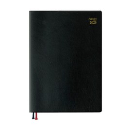 Daigo E1338 2025 Appointment Weekly A5 Planner, 1 Week, Black, Begins December 2024