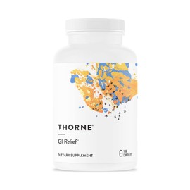 THORNE - GI Relief - Digestion Supplement - Supports Gut Health & Bloating Relief* - Formulated with Marshmallow Root, Aloe Vera Gel, DGL & Slippery Elm Bark - 180 Capsules - 90 Servings