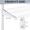 Wonderjune Adjustable Locking Shelf Bracket 16 Inch Shelf Brackets Heavy