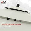ABCCANOPY Patio Umbrellas 3-Tiers 10FT (Light Beige)
