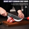 MDHAND Butcher Knife Set, 8PCS Butcher Cleaver Knife Set for