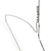 HANGERWORLD Silver Metal Wire Clothes Hangers 16inch 13 Gauge Clothes
