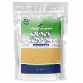 MYOC Brazilian Yellow Clay | Cosmetic Grade Natural Clay for Face Masks, Soaps, Body Wraps & DIY Skincare – 227g / 8 Oz