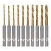 Trad 10 Piece Titanium-Coated HSS Steel Drill Blade Set Ttds – 1550 