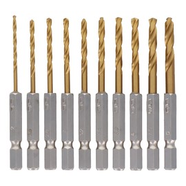 Trad 10 Piece Titanium-Coated HSS Steel Drill Blade Set Ttds – 1550 