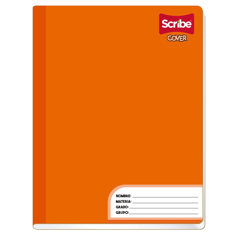 Scribe, COVER, Cuaderno Profesional Cosido de Pasta Semi Rígida, Rayado
