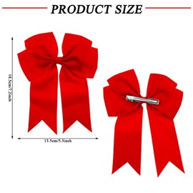 4 PCS 6 inch Bow Hair Clips, Large Hair Bow Hair Barrette Clips for Women Girls Hair Bow