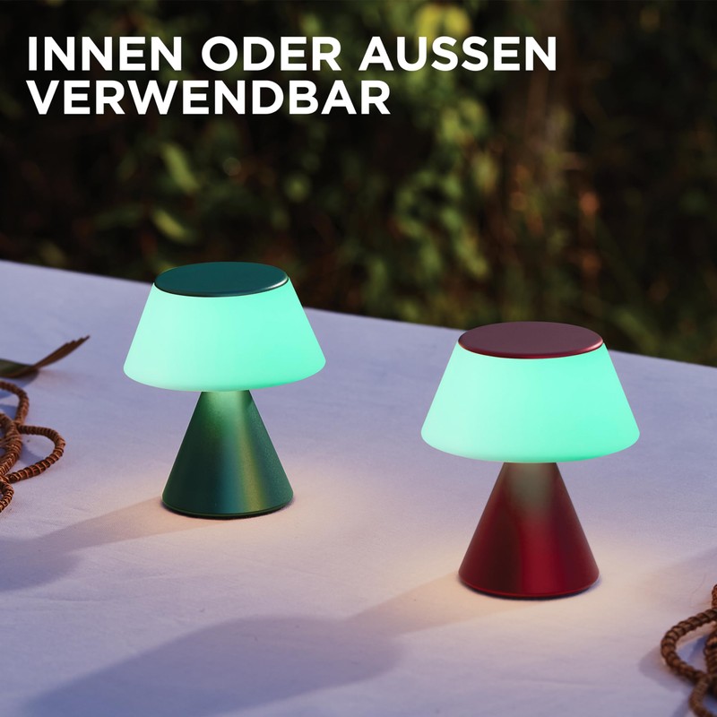 Lexon Luma M LED Desk Lamp, Wireless Table Lamp with