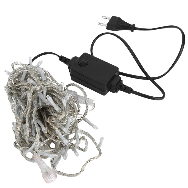 10m 100LED String Lights 24V Waterproof 8 Modes Ornamental Lamp