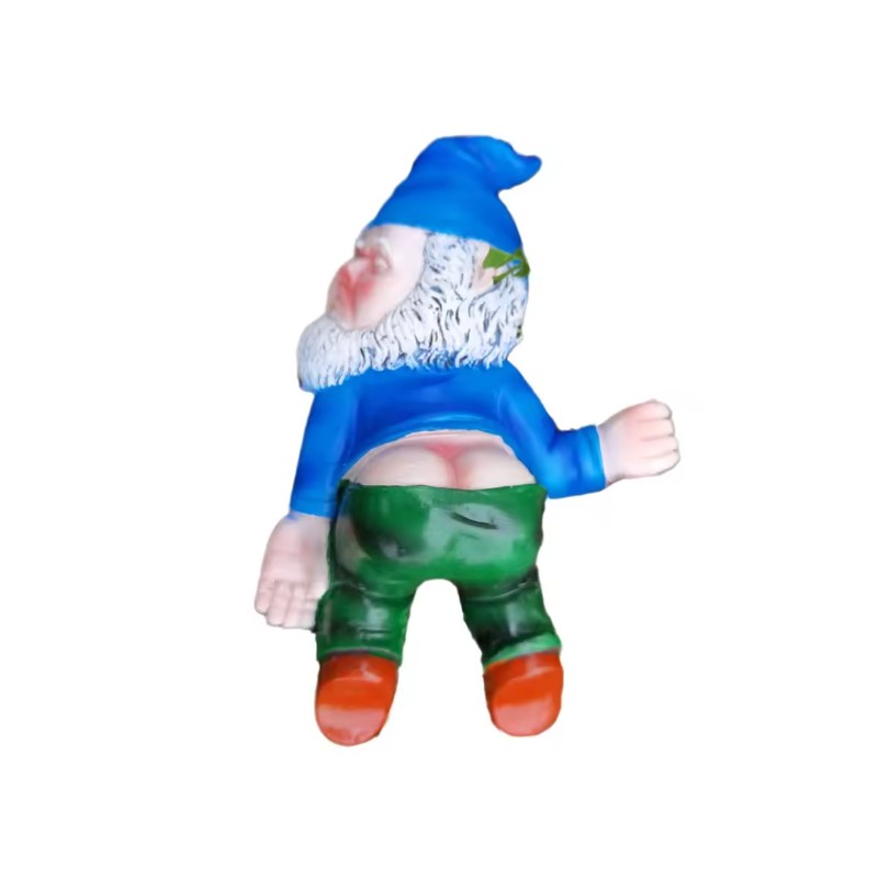 Funny Garden Gnome Statue for Indoor & Outdoor Decor –