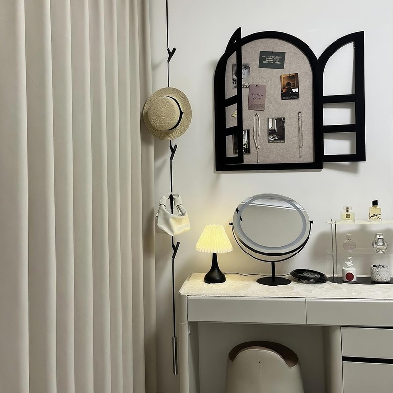 Minimalist Hanging Coat Rack, Designer-style Clothes Rack with 5 Hooks,