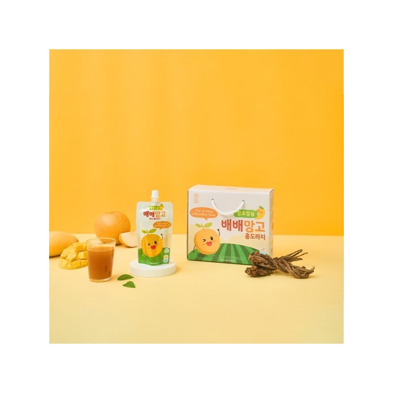 발효 칼슘 배배망고 홍도라지 100ml x 30포 Fermented Calcium Baebae
