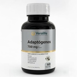 Veralife Adaptogenos Rhodiola Reishi Cordyceps Capsulas 700