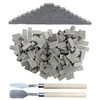 Woohome 250 PCS Miniature Bricks Gray Mini Wall Brick for