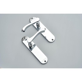 Designer Levers - Capri Contemporary Design Lever Door Handle - 1 Pair - Polished Chrome - Latch Door Handle - 180 x 40mm - Interior Use
