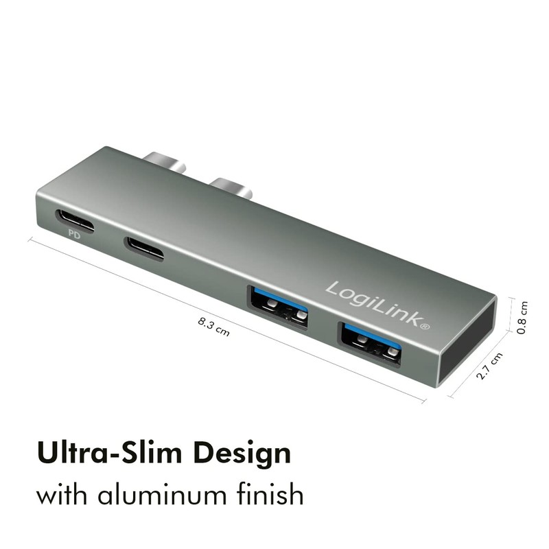 LogiLink USB 3.2 (Gen2x2) Multifunctional Hub with 4 Ports, PD