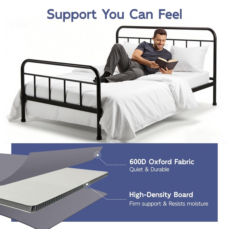 BlissBoard King Bunkie Board, 76 x 80 in, Zipper-Connected Support
